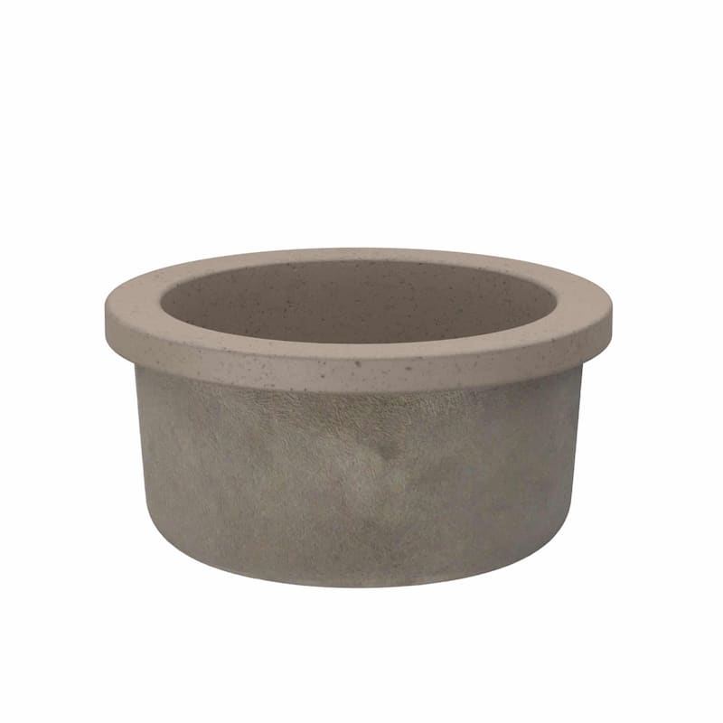 Malibu Handcrafted NativeStone Concrete Bar/ Prep Sink - 14" x 7"