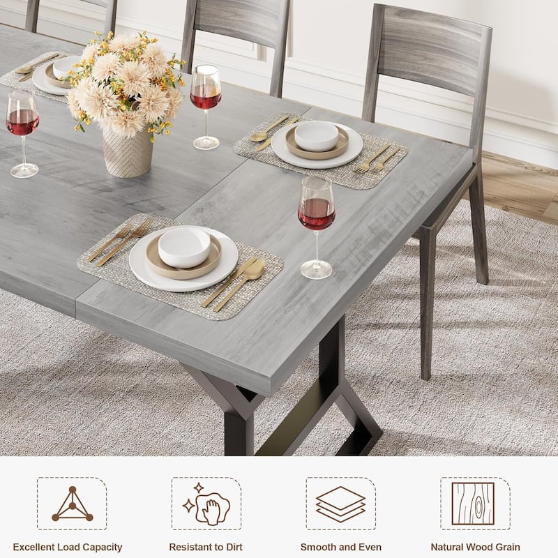 Large Kitchen Dining Room Table for Big Family - N/A
