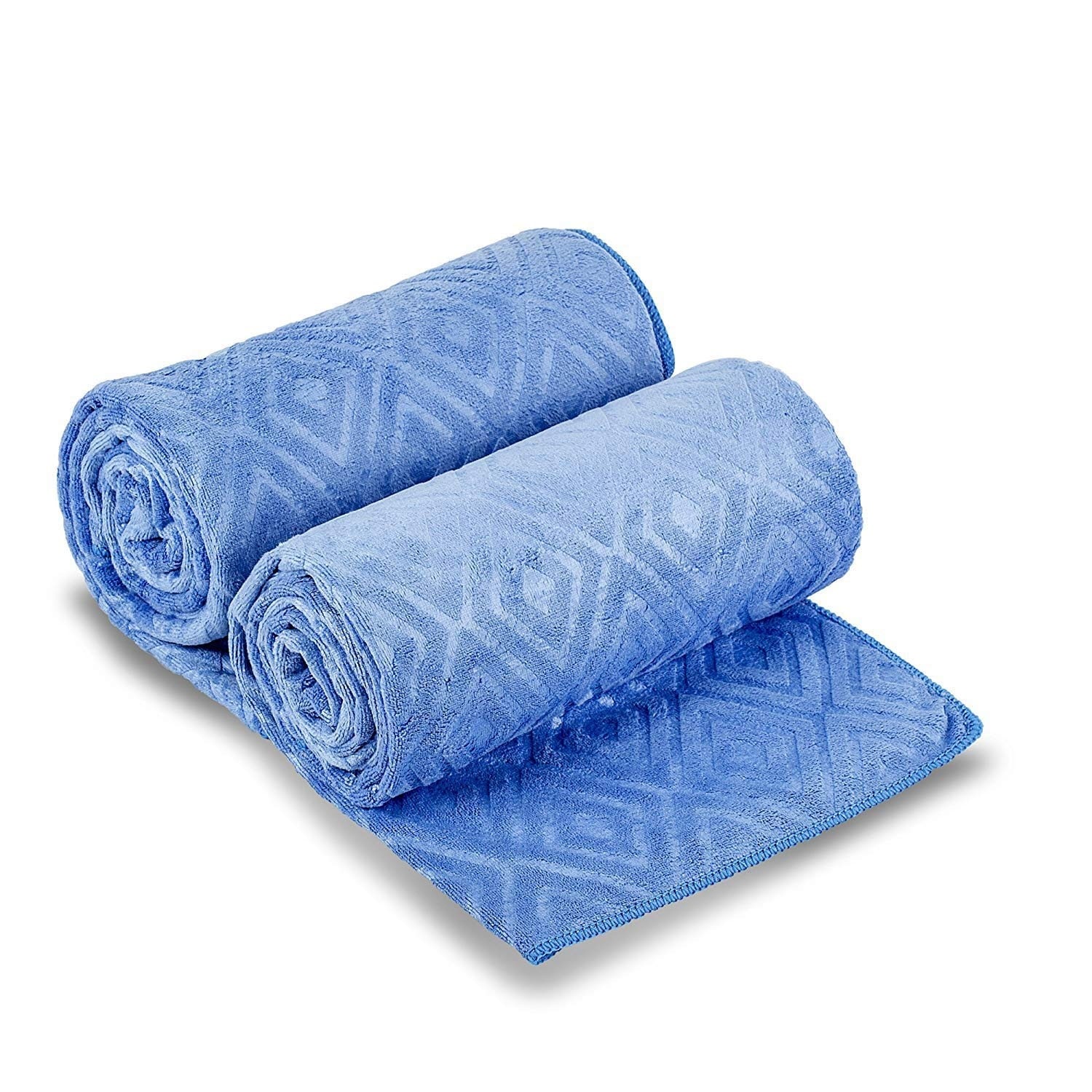 Oversized Diamond Floral Embossed Bath Towel Set Elegant Towel 30
