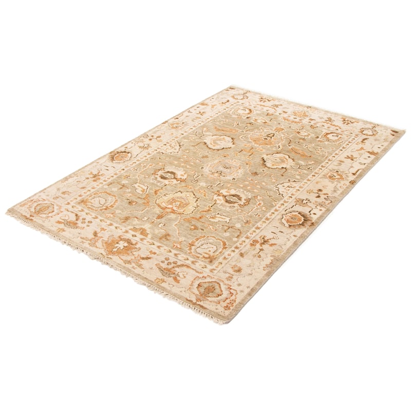 ECARPETGALLERY Hand-knotted Jules Serapi Light Khaki Wool Rug - 6'0 x 8'11