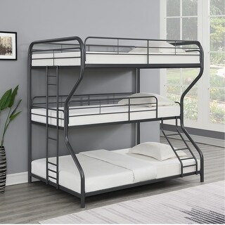 Bed with Full/Twin/Full Configuration for Space-Saving Modern Bedrooms