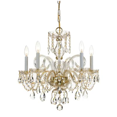 Crystorama Lighting Group Traditional Crystal 5 Light 22" Wide