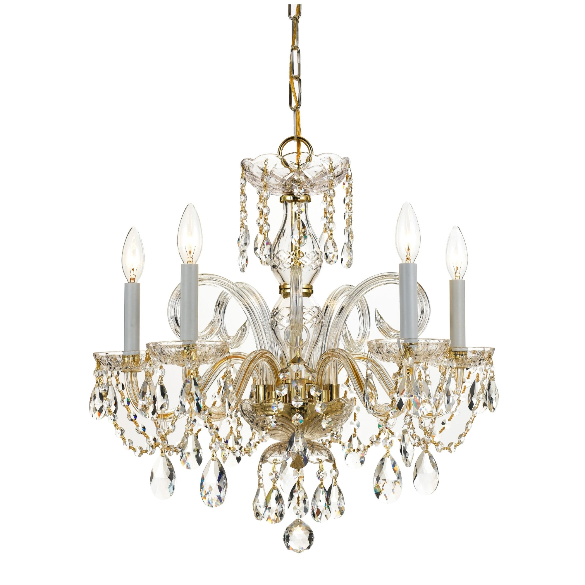 Crystorama Lighting Group Traditional Crystal 5 Light 22" Wide