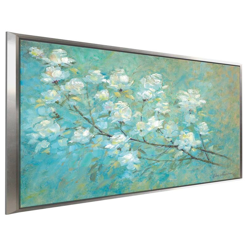 "Wild Rose Blossom" by Ruane Manning Print on Floating Canvas