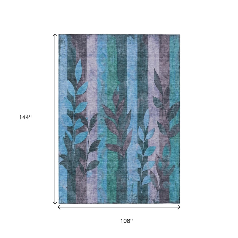 HomeRoots Floral Transitional Rectangle Outdoor Rug