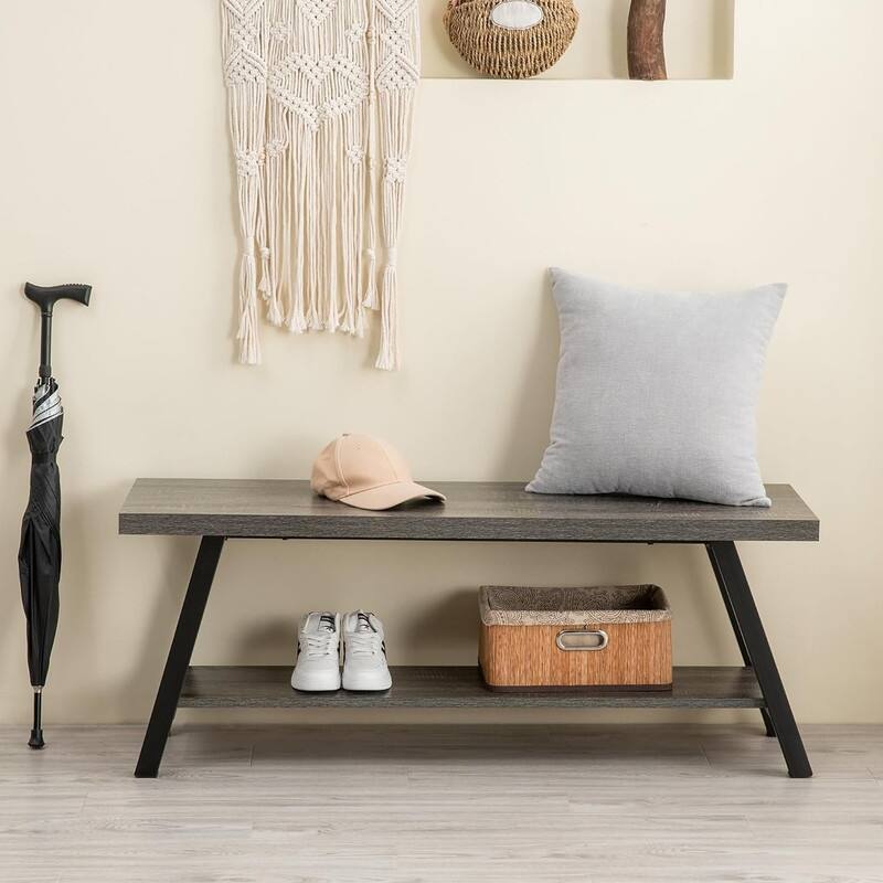 Indoor Shoe Benches Seat - Grey