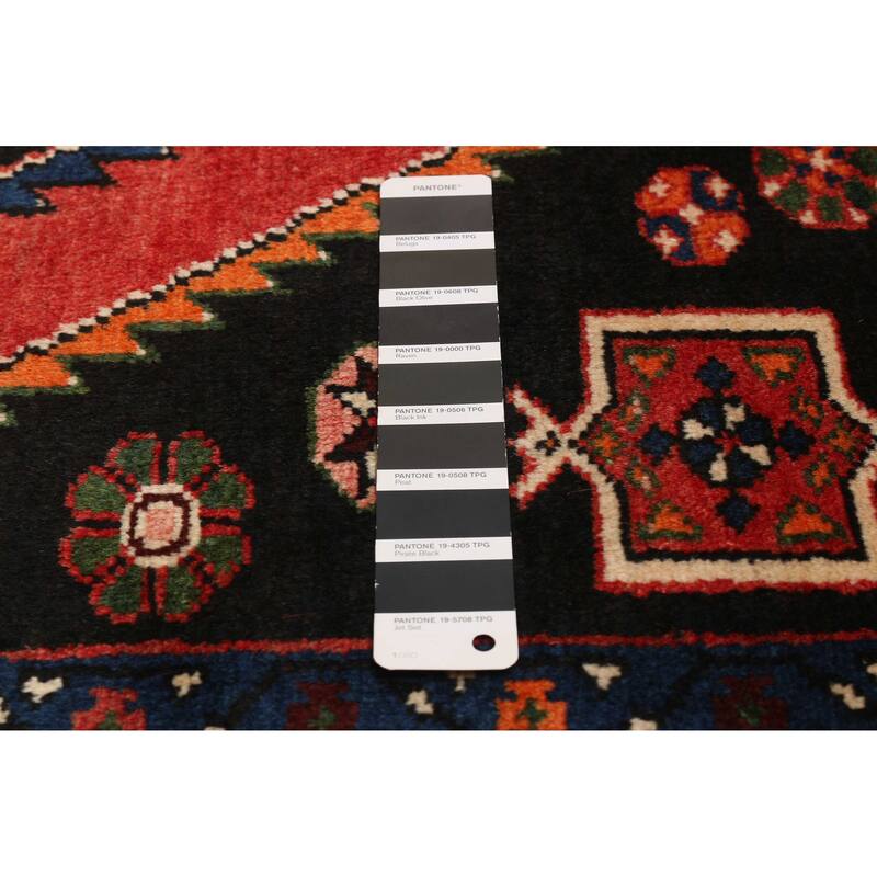 ECARPETGALLERY Hand-knotted Andelz Black Wool Rug - 4'6 x 6'5