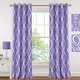 preview thumbnail 1 of 3, Elrene Emery Blackout Room Darkening Grommet Linen Curtain Panel 52" W X 95" L - Purple