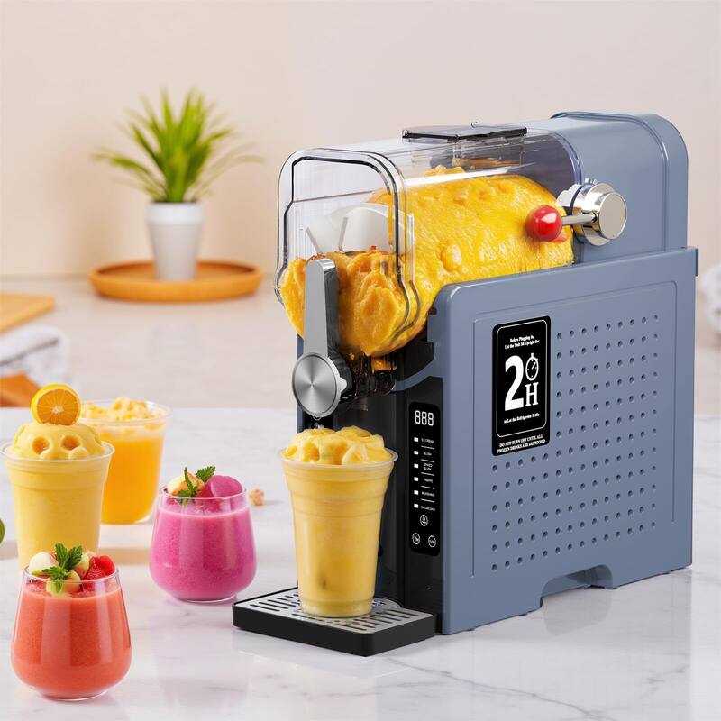 6 Pre-set Modes Slushie Machine Self-Cleaning Professional Frozen Drink Maker, No Ice Needed