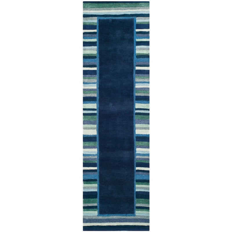 Martha Stewart by SAFAVIEH Striped Border Wool Rug