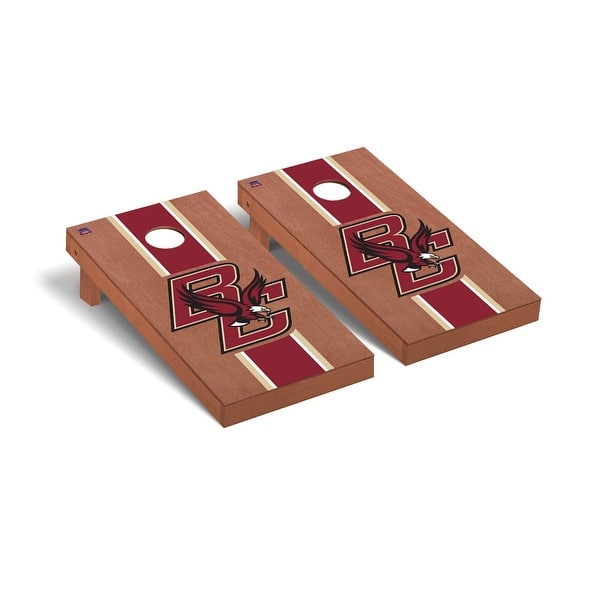 slide 2 of 5, Boston College Eagles Rosewood Cornhole Board Set
