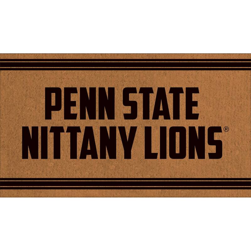 Penn State Monochrome Indoor/Outdoor Coir Door Mat - 28" x 16"