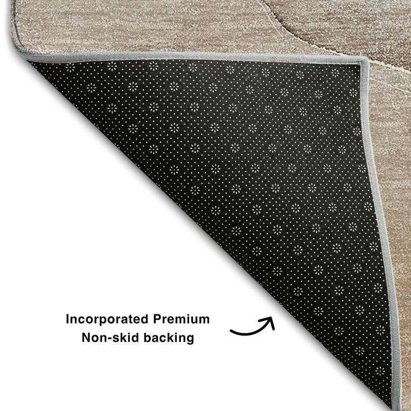 Premium Washable Super Soft Contemporary Abstract Mayfield Rug