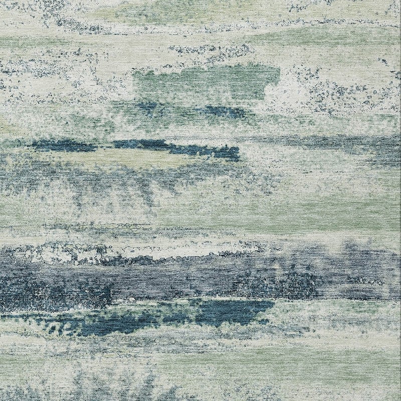 HomeRoots Abstract Transitional Rectangle Outdoor Rug