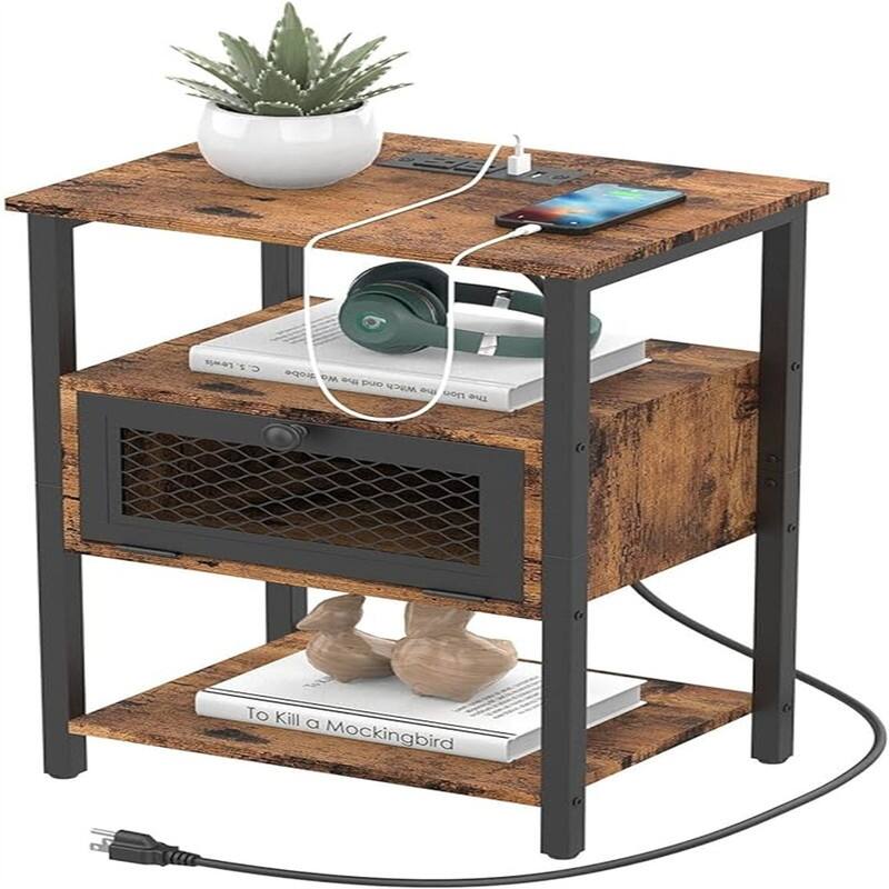 Nightstand with Charging Station