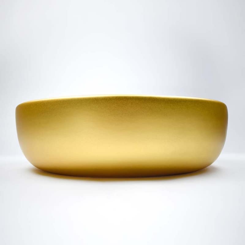 Bliss Fireclay Vessel Bathroom Sink - 16" x 16" x 4.5"
