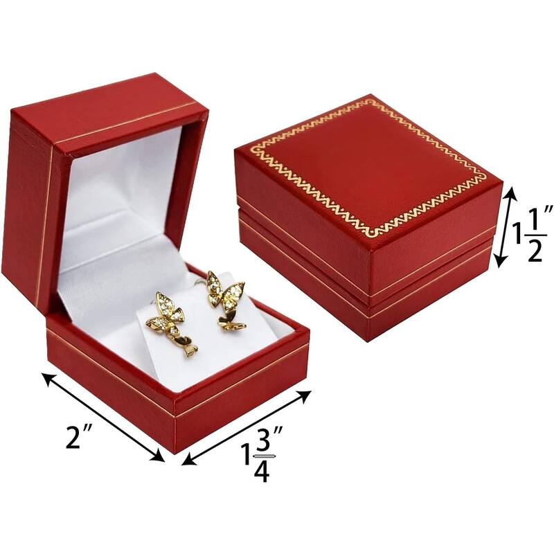 2 Pcs Classic Earring Box with Premium Paper Covered - S