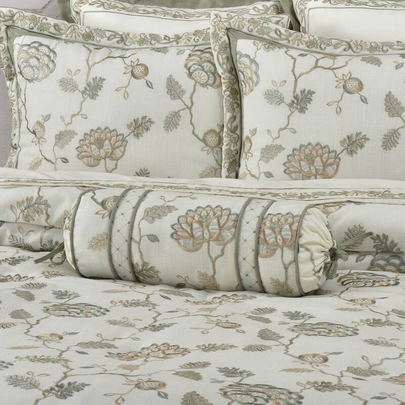 Fairview Neckroll Pillow - Polyester - Sage - Accent