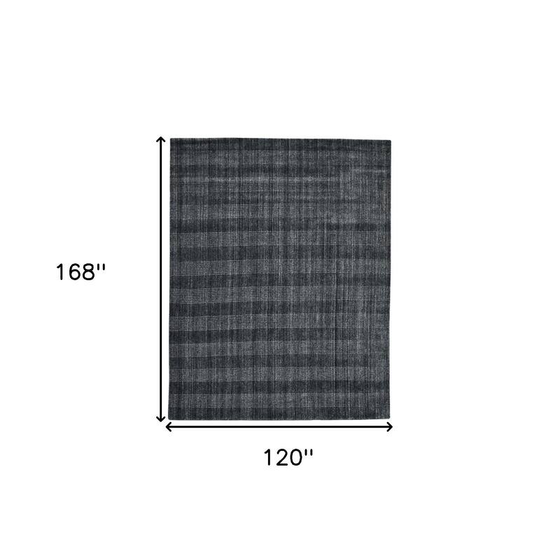 HomeRoots Plaid Transitional Rectangle Area Rug
