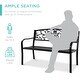 preview thumbnail 4 of 8, Outdoor garden courtyard steel bench