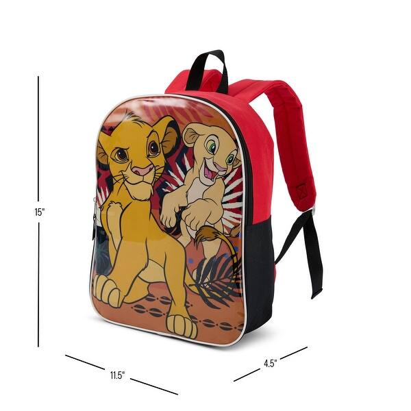 dimension image slide 17 of 22, Boys 15" Backpack with Padded Straps & Zip Compartment - Ideal Toddler Bookbag for School & Travel