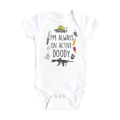 Military Doody - Baby Boy Girl Clothes Infant Bodysuit Funny Cute Newborn