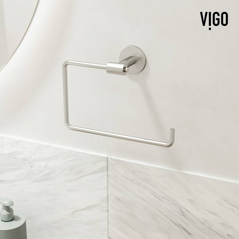 VIGO Elan 3-Piece Bathroom Hardware Accessory Set with 24 in. Towel Bar, Toilet Paper Holder, Hand Towel Holder