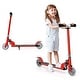 preview thumbnail 7 of 6, Folding Aluminum LED Light Up Wheels Kids Kick Scooter - 28" x 4" x 25"