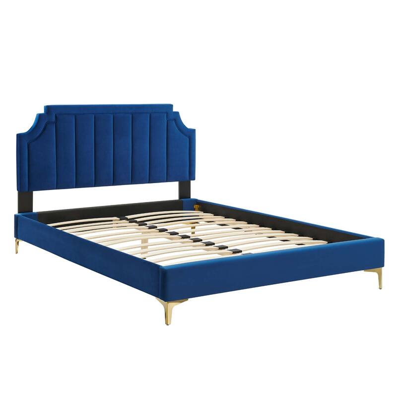 Sienna Performance Velvet Full Platform Bed