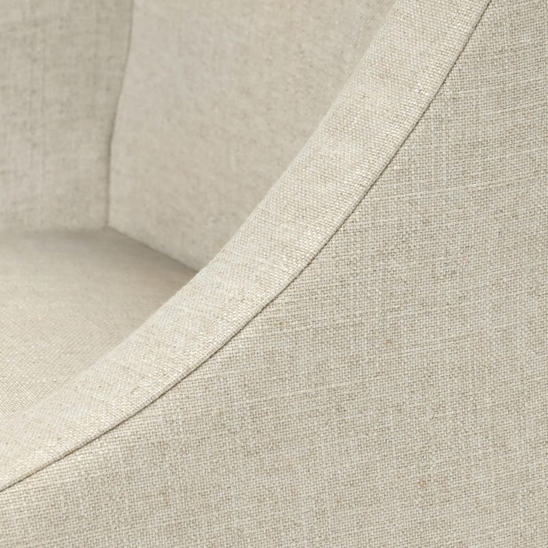 Classic Home Warwick Upholstered Rolling Dining Chair