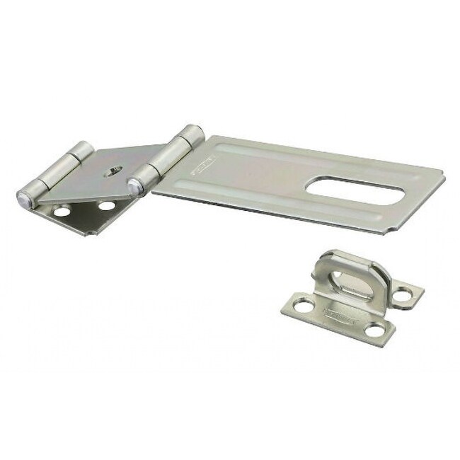 National Hardware N103-291 Double Hinge Safety Hasp, 4-1/2", Zinc Plated