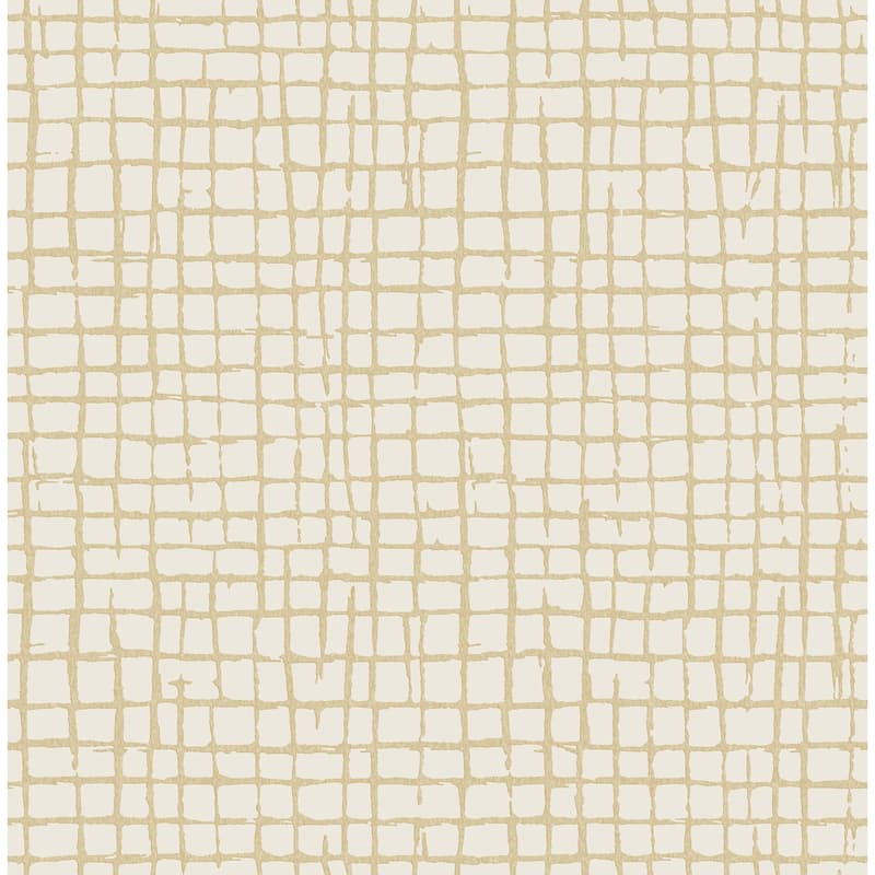 A-Street Prints Albin Pearl Gridline Wallpaper