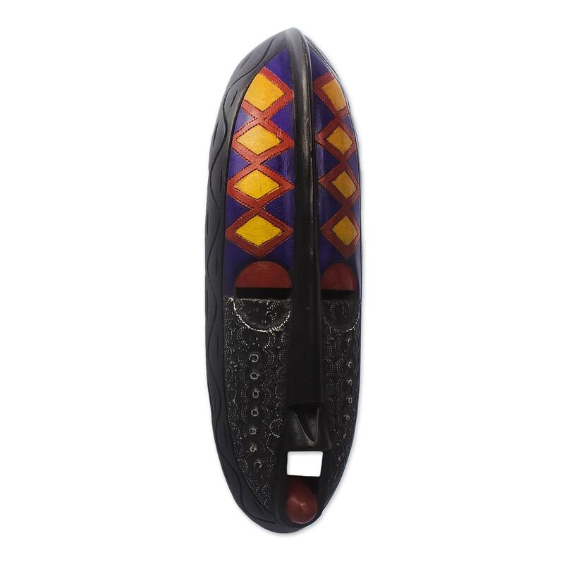 Novica Handmade Ebore Nesa African Wood Mask
