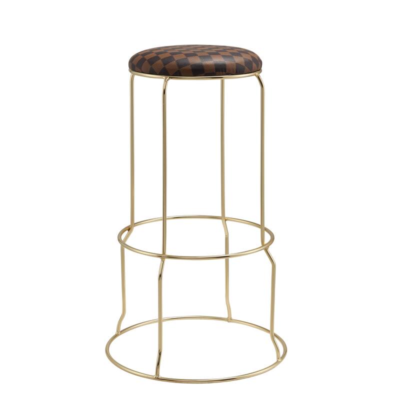 Carmilla Collection Vinyl Upholstered Stools (Set of 4)