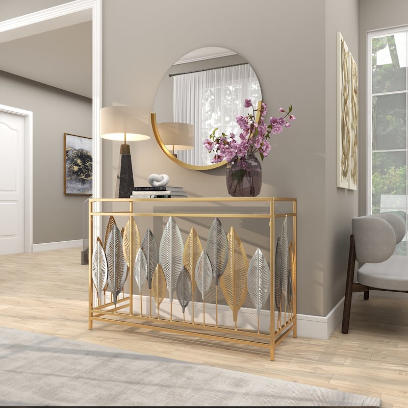 Iron Contemporary Console Table 30 x 44 x 15