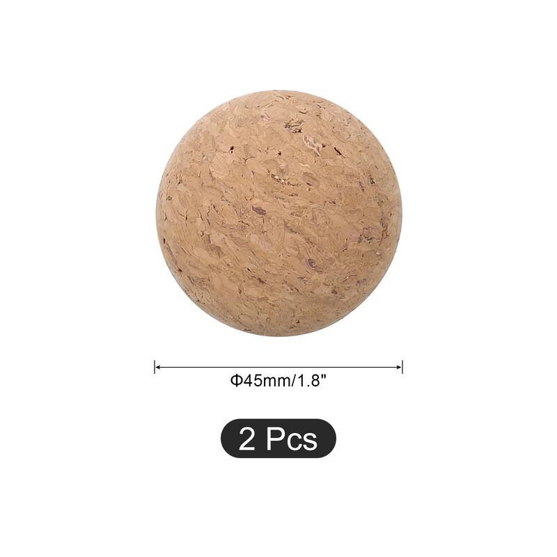 2 Pcs Wine Cork Ball, Wooden Cork Ball Stopper Cork Caps Stoppers