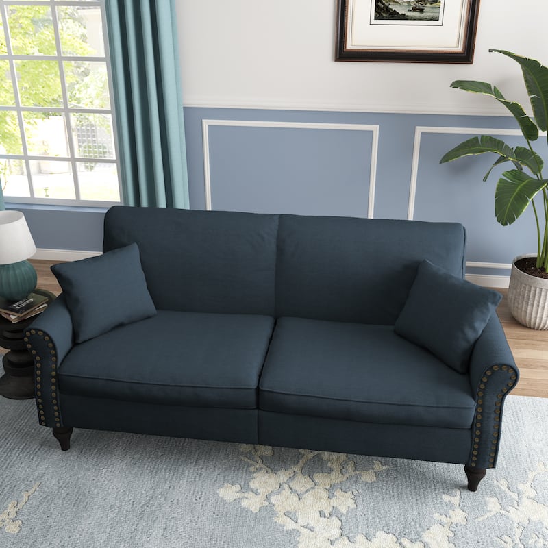 Modern 73" Couch Loveseat Upholstered Sofa
