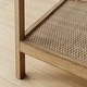 preview thumbnail 7 of 16, Nathan James Hayes Nightstand, Light Brown Finish, Glass Top