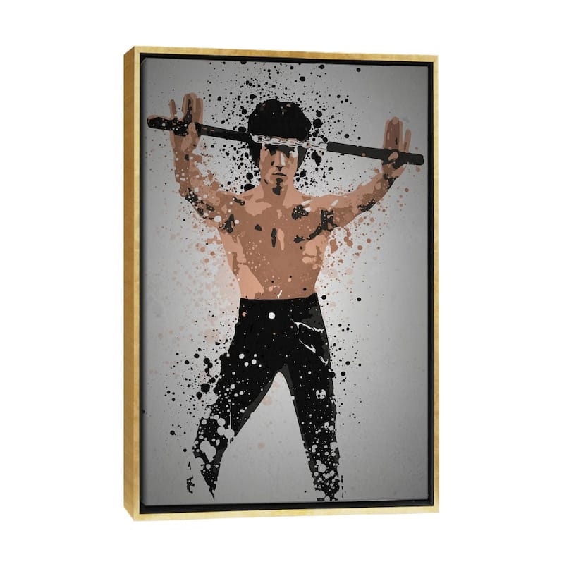 iCanvas "Enter The Dragon" by TM Creative Design Framed Canvas Print - Gold - 40x26