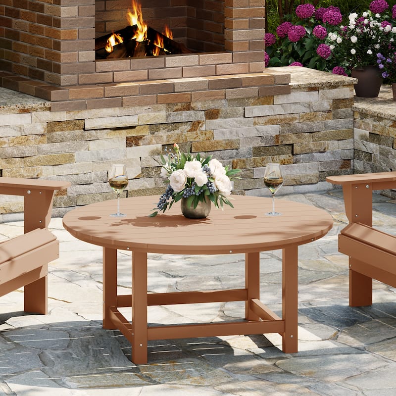 Laguna Outdoor Poly Adirondack 38" Round Coffee Table