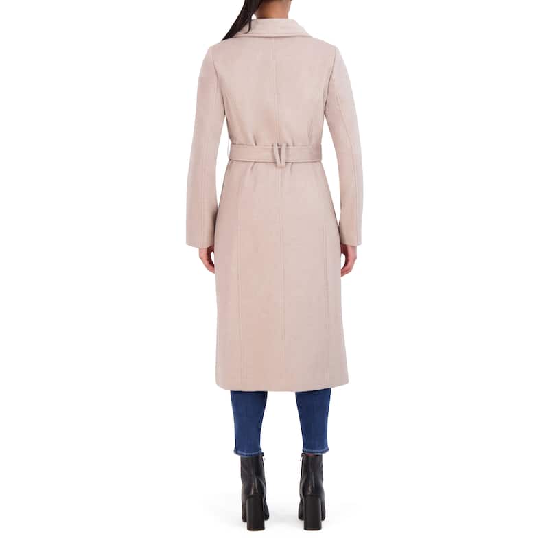 Cole Haan Women's Wool Blend Zip-Up Coat