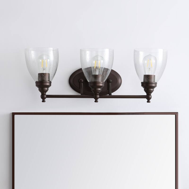 Magnolia Metal/Glass LED Vanity, by JONATHAN Y