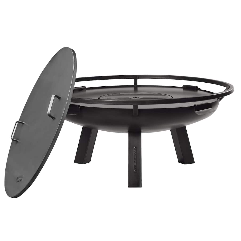 Porto 24" Fire Pit with Grill Plate and Cover Lid