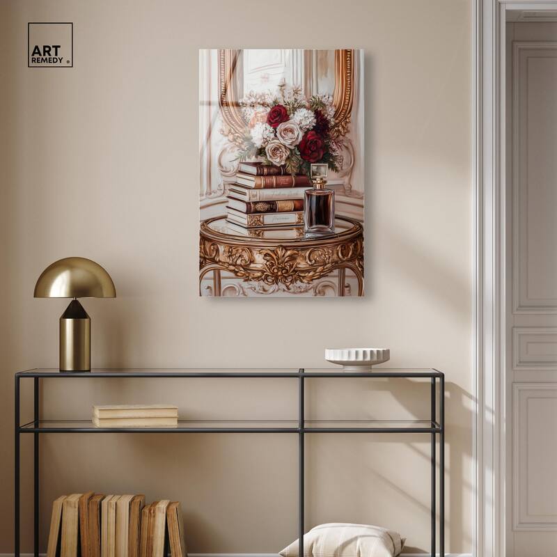 Lovely Mirror Glam Books Acrylic by Art Remedy, Ready to Hang