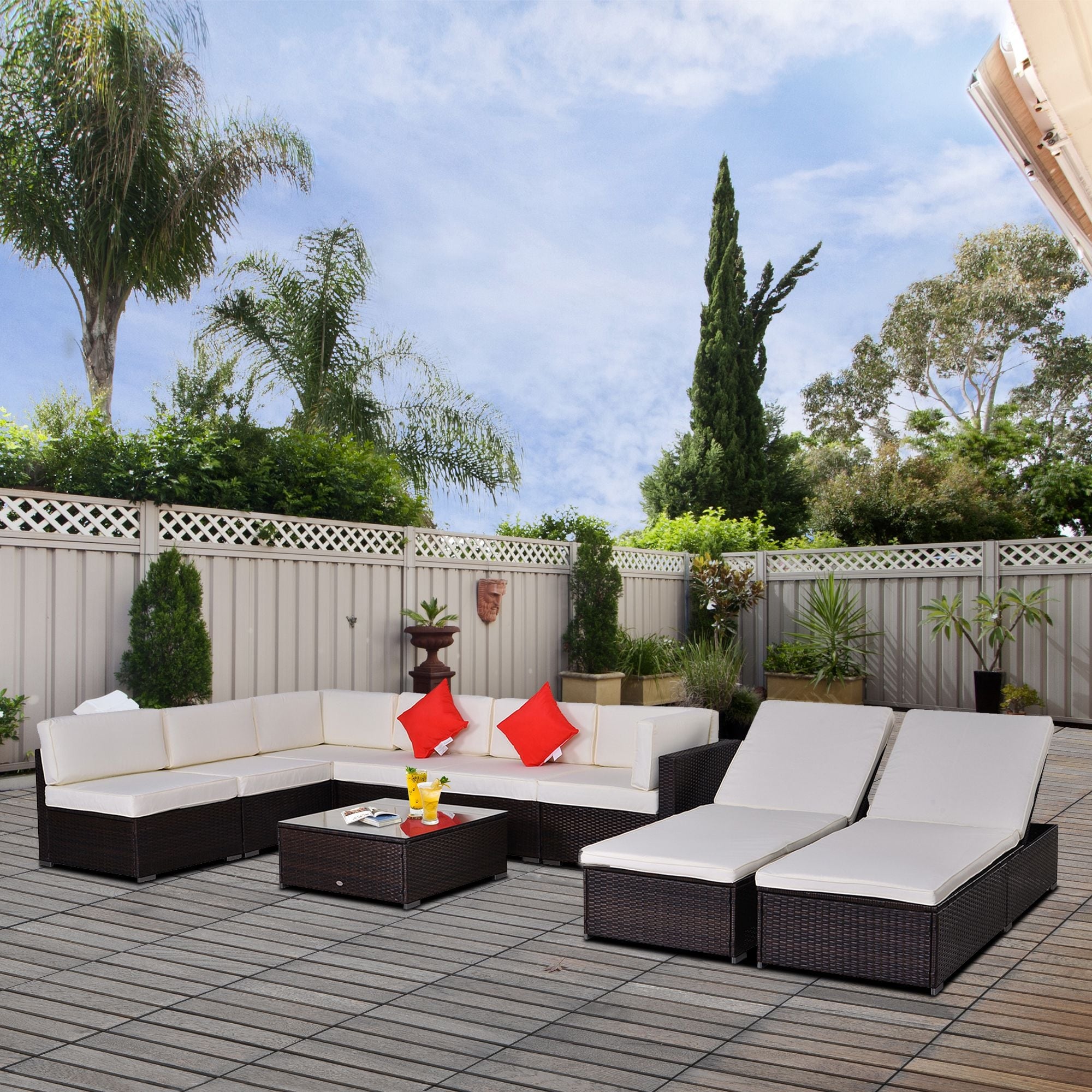 Chaise garden sofa best sale
