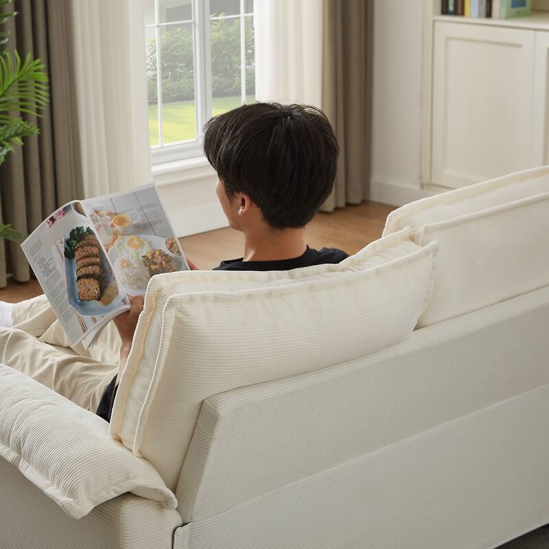 Sectional Sofa Bed Sleeper Sofa with Storage, U-Shaped 4-Seater Chaise Lounge Sofa with Cup Holders & USB Charge