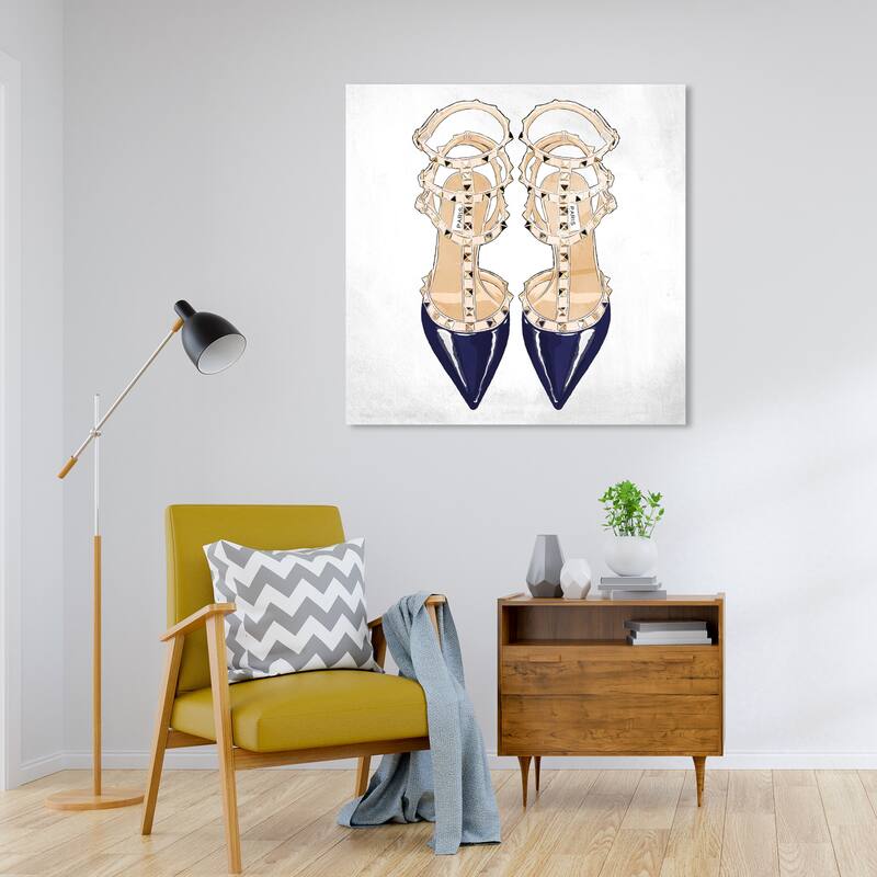 Wynwood Studio Canvas Fashion and Glam That Paris Pair White and Glam Wall Art Canvas Print - 30 x 30