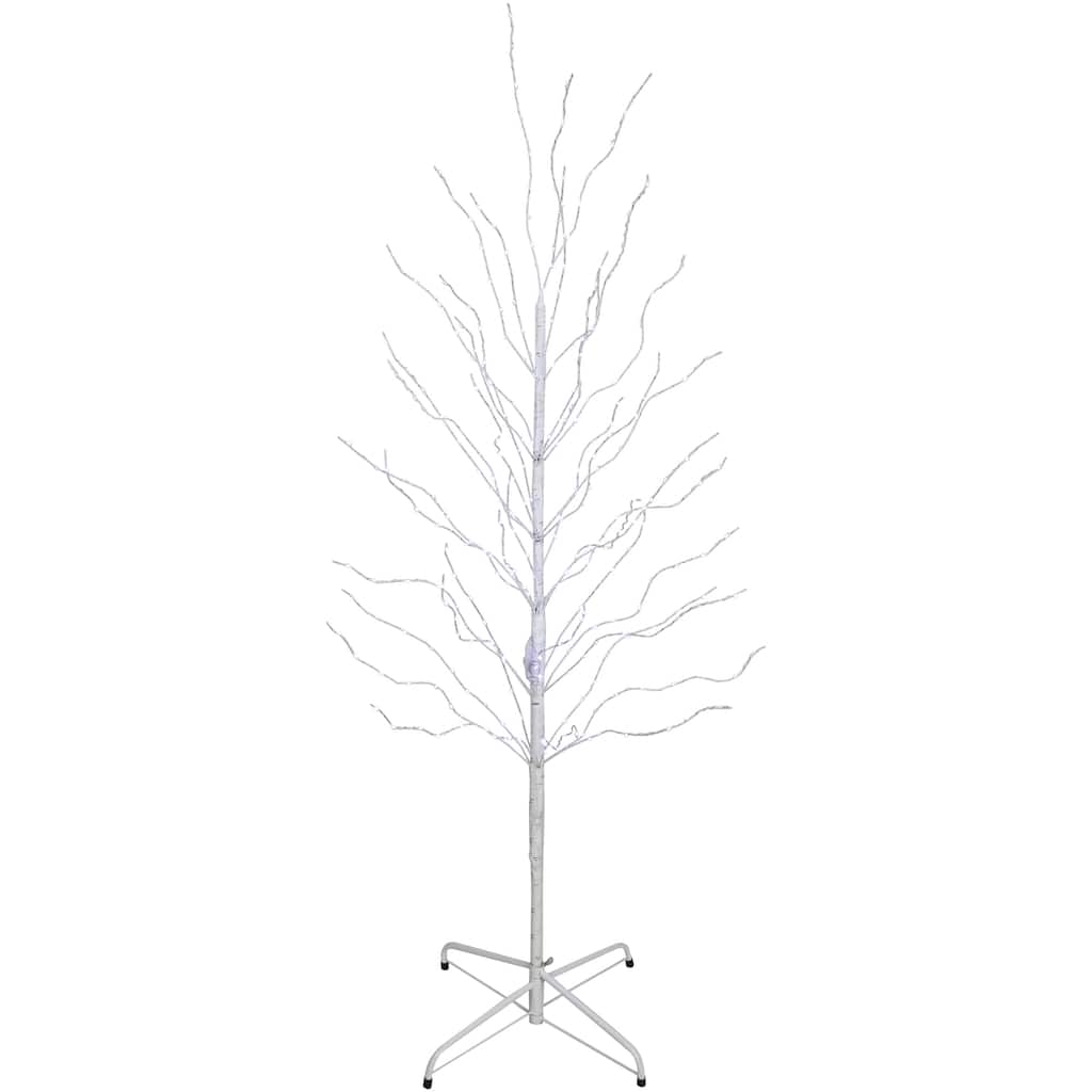5' LED Lighted White Birch Christmas Twig Tree - Cool White Lights