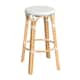 Option Glossy White/ Natural Rattan Frame