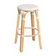 Option Glossy White/ Natural Rattan Frame